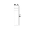 NovaLuce AIRY kültéri állólámpa fém, fekete, LED, 8W, 369lm, 3000K, IP65 - NL-9136445