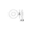 NovaLuce CICO kültéri fali lámpa fém, fehér, LED, 12W, 587lm, 3000K, IP65 - NL-9136447