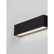 NovaLuce ALLURE kültéri fali lámpa fém, üveg, fekete, LED, 22W, 1723lm, 3000K, IP65 - NL-9136456