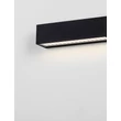 NovaLuce ALLURE kültéri fali lámpa fém, üveg, fekete, LED, 8W, 502lm, 3000K, IP65 - NL-9136458