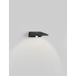 NovaLuce TEK kültéri solar fali lámpa mozgásérzékelővel fém, műanyag, fekete, fehér, LED, 1W, 105lm, 3000K, IP54 - NL-9136460