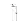 NovaLuce CHIARO solar lámpa fém, fekete, LED, 1W, 69lm, 3000K, IP54 - NL-9136462