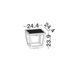 NovaLuce CUPPA kültéri állólámpa fém, üveg, antracit, áttetsző, LED, 2W, 186lm, 3000K, IP54 - NL-9136464