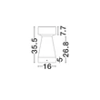 NovaLuce LUA kültéri állólámpa cement, szürke, LED, 12W, 629lm, 3000K, IP65 - NL-9186185
