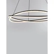 NovaLuce OPEHLIA függeszték fém, akrill, fekete, áttetsző, LED, 3000K, 68W, 5635lm - 9186935