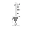 NovaLuce REVΙΑ függeszték fém, arany, LED, 8W, 3000K, 351 Lm - NL-9186991