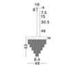 NovaLuce REVΙΑ függeszték fém, fekete, LED, 28W, 3000K, 1092 Lm - NL-9186992