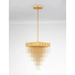 NovaLuce REVΙΑ függeszték fém, arany, LED, 28W, 3000K, 1092 Lm - NL-9186993