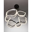 NovaLuce CLAIR függeszték fém, üveg, fekete, áttetsző, LED, 65W, 3500K, 2611 Lm - NL-9187000