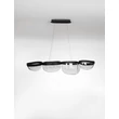 NovaLuce CLAIR függeszték fém, üveg, fekete, áttetsző, LED, 43W, 3500K, 1766 Lm - NL-9187001