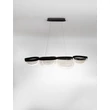 NovaLuce CLAIR függeszték fém, üveg, fekete, áttetsző, LED, 43W, 3500K, 1766 Lm - NL-9187001