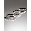 NovaLuce CLAIR függeszték fém, üveg, fekete, áttetsző, LED, 43W, 3500K, 1766 Lm - NL-9187001