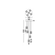 NovaLuce PHOS függeszték fém, akril, arany, áttetsző, LED, 28W, 3000K, 1792 Lm - NL-9190201