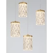 NovaLuce PHOS függeszték fém, akril, arany, áttetsző, LED, 28W, 3000K, 1792 Lm - NL-9190201