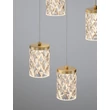 NovaLuce PHOS függeszték fém, akril, arany, áttetsző, LED, 28W, 3000K, 1792 Lm - NL-9190201