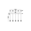 NovaLuce PHOS függeszték fém, akril, arany, áttetsző, LED, 28W, 3000K, 1792 Lm - NL-9190202