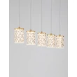 NovaLuce PHOS függeszték fém, akril, arany, áttetsző, LED, 28W, 3000K, 1792 Lm - NL-9190202