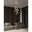 NovaLuce PHOS függeszték fém, akril, arany, áttetsző, LED, 46W, 3000K, 2951 Lm - NL-9190203