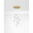 NovaLuce PHOS függeszték fém, akril, arany, áttetsző, LED, 46W, 3000K, 2951 Lm - NL-9190203