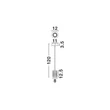 NovaLuce PHOS függeszték fém, akril, arany, áttetsző, LED, 6W, 3000K, 385 Lm - NL-9190204