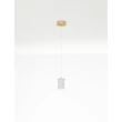 NovaLuce PHOS függeszték fém, akril, arany, áttetsző, LED, 6W, 3000K, 385 Lm - NL-9190204