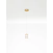 NovaLuce PHOS függeszték fém, akril, arany, áttetsző, LED, 6W, 3000K, 385 Lm - NL-9190204