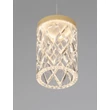NovaLuce PHOS függeszték fém, akril, arany, áttetsző, LED, 6W, 3000K, 385 Lm - NL-9190204
