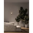 NovaLuce SILENZIO fali lámpa fém, üveg, nikkel, füstszín, LED, 6W, 3000K, 265 Lm - NL-9190210