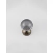 NovaLuce SILENZIO fali lámpa fém, üveg, nikkel, füstszín, LED, 6W, 3000K, 265 Lm - NL-9190210