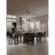 NovaLuce SILENZIO függeszték fém, üveg, nikkel, fekete, áttetsző, lila, füstszín, LED, 40W, 3000K, 2615 Lm - NL-9190211