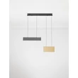 NovaLuce ALUNA függeszték fém, akril, arany, szürke, fekete, LED, 5W, 3000K, 320 Lm - NL-9190220