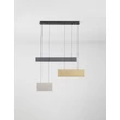 NovaLuce ALUNA függeszték fém, akril, arany, szürke, fekete, LED, 28W, 3000K, 1792 Lm - NL-9190221