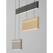 NovaLuce ALUNA függeszték fém, akril, arany, szürke, fekete, LED, 28W, 3000K, 1792 Lm - NL-9190221