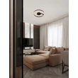 NovaLuce SIENA mennyezet lámpa fém, akril, fekete, LED, 48W, 27000-3000-4000K, 2465 Lm - NL-9190859