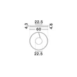 NovaLuce SIENA mennyezet lámpa fém, akril, fekete, LED, 48W, 27000-3000-4000K, 2465 Lm - NL-9190859