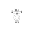 NovaLuce SIENA mennyezet lámpa fém, akril, fehér, LED, 41W, 2700-3000-4000K, 1638 Lm - NL-9190860