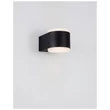 NovaLuce Nus kültéri fali lámpa fém, műanyag, fekete, LED, 3000K, 2x4W, 480lm, IP54 - NL-9200202