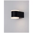 NovaLuce Nus kültéri fali lámpa fém, műanyag, fekete, LED, 3000K, 2x4W, 480lm, IP54 - NL-9200202