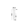 NovaLuce STILVI függeszték fém, fekete, LED, 15W, 845lm, 3000K - NL-9232152