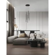 NovaLuce STILVI függeszték fém, fekete, LED, 15W, 845lm, 3000K - NL-9232152