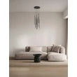 NovaLuce STILVI függeszték fém, fekete, LED, 41W, 1522lm, 3000K - NL-9232153