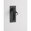NovaLuce INLITE beépithető fali lámpa fém, fekete, LED, 3W, 3000K, 166 Lm - NL-9232220