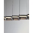 NovaLuce JAILYN függeszték fém, üveg, fekete, áttetsző, LED, 40W, 1600lm, 3000K - NL-9236104