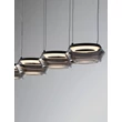 NovaLuce JAILYN függeszték fém, üveg, fekete, áttetsző, LED, 40W, 1600lm, 3000K - NL-9236104