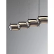 NovaLuce JAILYN függeszték fém, üveg, fekete, áttetsző, LED, 40W, 1600lm, 3000K - NL-9236104