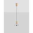 NovaLuce VOI függeszték fém, üveg, arany, füstszín, LED, 8W, 239lm, 3000K - NL-9236304