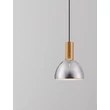 NovaLuce VOI függeszték fém, üveg, arany, füstszín, LED, 8W, 239lm, 3000K - NL-9236304