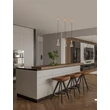 NovaLuce VOI függeszték fém, üveg, arany, füstszín, LED, 8W, 182lm, 3000K - NL-9236305