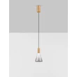 NovaLuce VOI függeszték fém, üveg, arany, füstszín, LED, 8W, 182lm, 3000K - NL-9236305