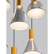 NovaLuce VOI függeszték fém, üveg, arany, füstszín, LED, 48W, 1440lm, 3000K - NL-9236308